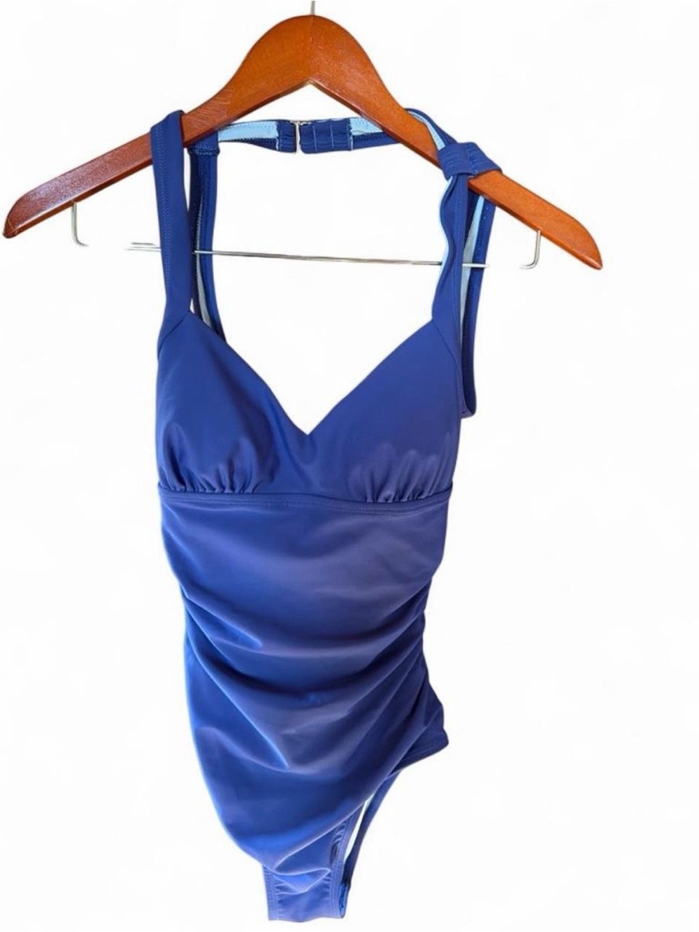 Cupshe Royal Blue Ruched One-Piece Bodysuit